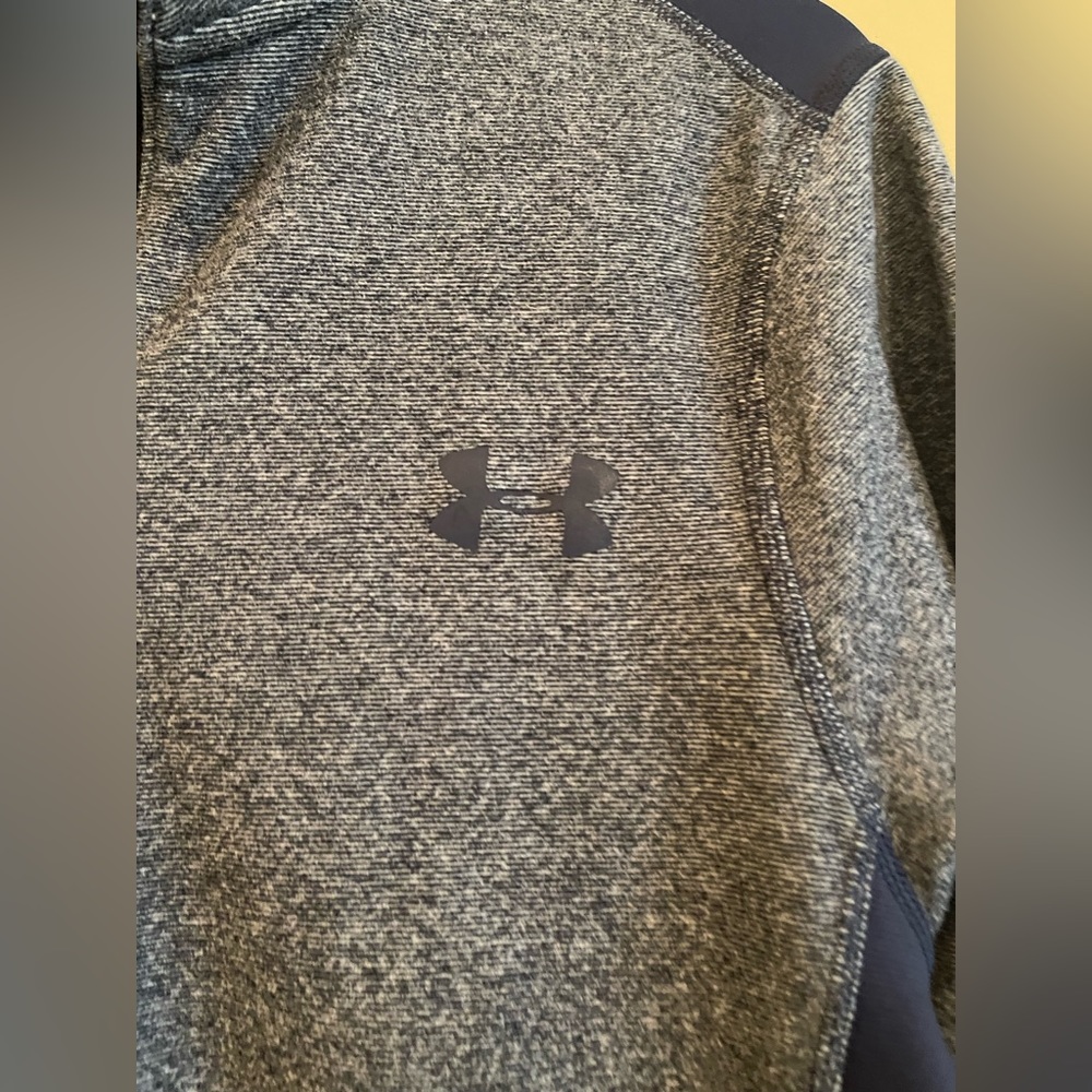 Men's Under Armour Half Zip Sweater Gray Size S - Picture 2 of 11